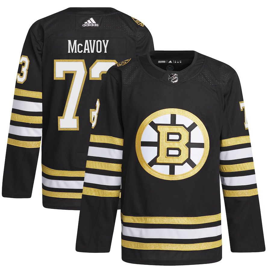 Men Boston Bruins #73 Charlie McAvoy adidas Black Primegreen Authentic Pro Player NHL Jersey->->NHL Jersey